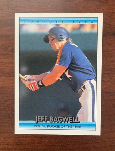 Donruss 1992 Jeff Bagwell NL Rookie Of The Yr #BC6 Houston Astros Baseball Card - Picture 1 of 2