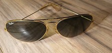 Vintage B L Ray Ban aviator sunglasses No Case Gold Metal Frame
