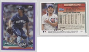 2024 Topps Archives 1994 Topps Purple Foilboard Shota Imanaga #245 Rookie RC
