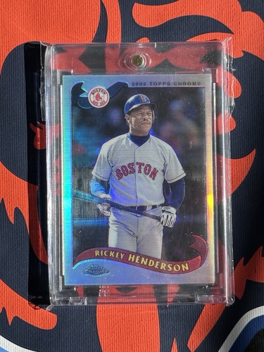 Rickey Henderson [Refractor] #T74 2002 Topps Chrome Traded card