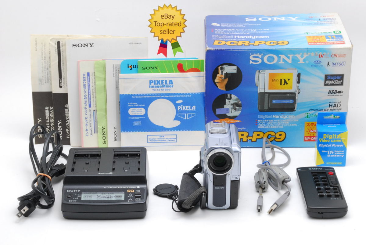 Near MINT in Box] Sony Handycam DCR-PC9 Mini DV Camcorder