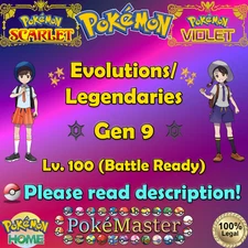 🍊Shiny Non-shiny Gen 9 Lv. 100 Battle Ready 6IV🍇Scarlet Violet HOME (💯Legal)