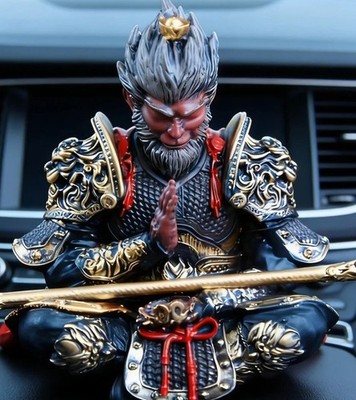 Sun Wukong Monkey King PVC Figure Car Dashboard Decor Ornament