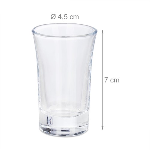 Bicchierini da shot Bicchieri per liquore 4 cl Bicchieri da festa 80 g 24 pz. - Foto 4 di 8