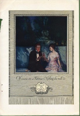 Magazine Ad - 1921 - Fatima cigarettes
