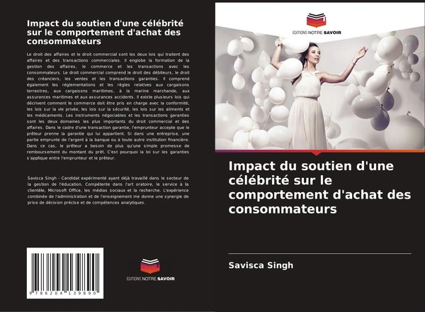 Savisca Singh | Impact Du Soutien D'une CéLéBrité Sur Le Comportement D'achat...-image