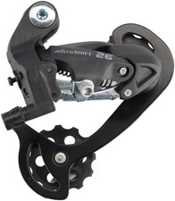 microSHIFT M26 Rear Derailleur - 7/8 Speed, Short Cage, Black