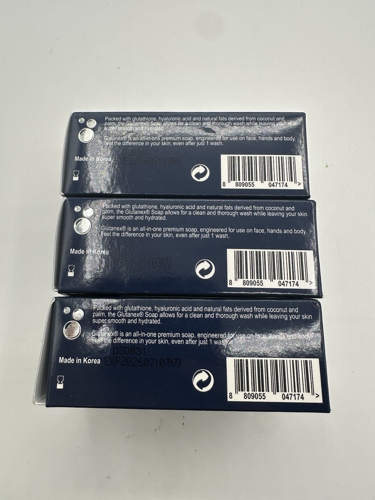 Glutanex Glutathione Soap LOT OF 3 soaps - BRAND NEW - SHIPS FAST