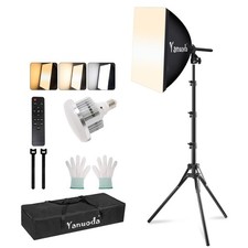 Softbox Photography Lighting Kit with Telecontrol, 16"x16" Softbox Light Kit,...