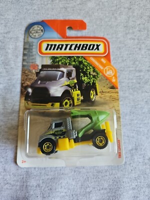 2018 Matchbox TREE LUGGER Gray 35/125 GREAT CARD Construction 