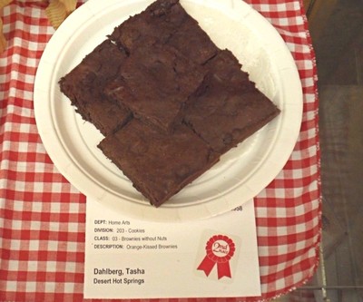 Homemade Orange-Kissed Brownies Fair Winning Moist and Delicious!