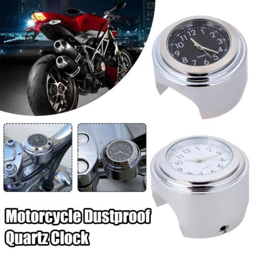 Motorraduhr Uhr Uhren Clock für Motorrad Lenkeruhr Fahrrad Schwarz/ - Bild 1 von 12
