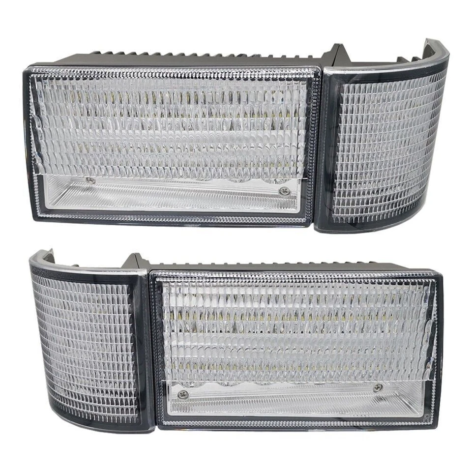 Pair LED Headlights Front Wraparound Hood Light For Case IH MX100 MX110 MX120 + - image 2 of 4