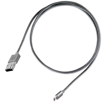 Silverstone CPU02C (Charcoal) 2-in-1 Micro-USB Combo USB-A to Micro-B Cable
