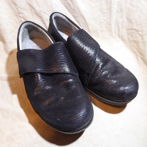 🥿 Alegria PG Lite Comfort Slip On Clogs sz 8.5 M (39) Black Textured Leather - Picture 6 of 16