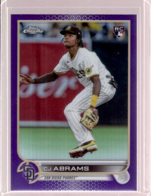 CJ ABRAMS 2022 Topps Chrome Update #USC3 Purple Refractor Rookie RC