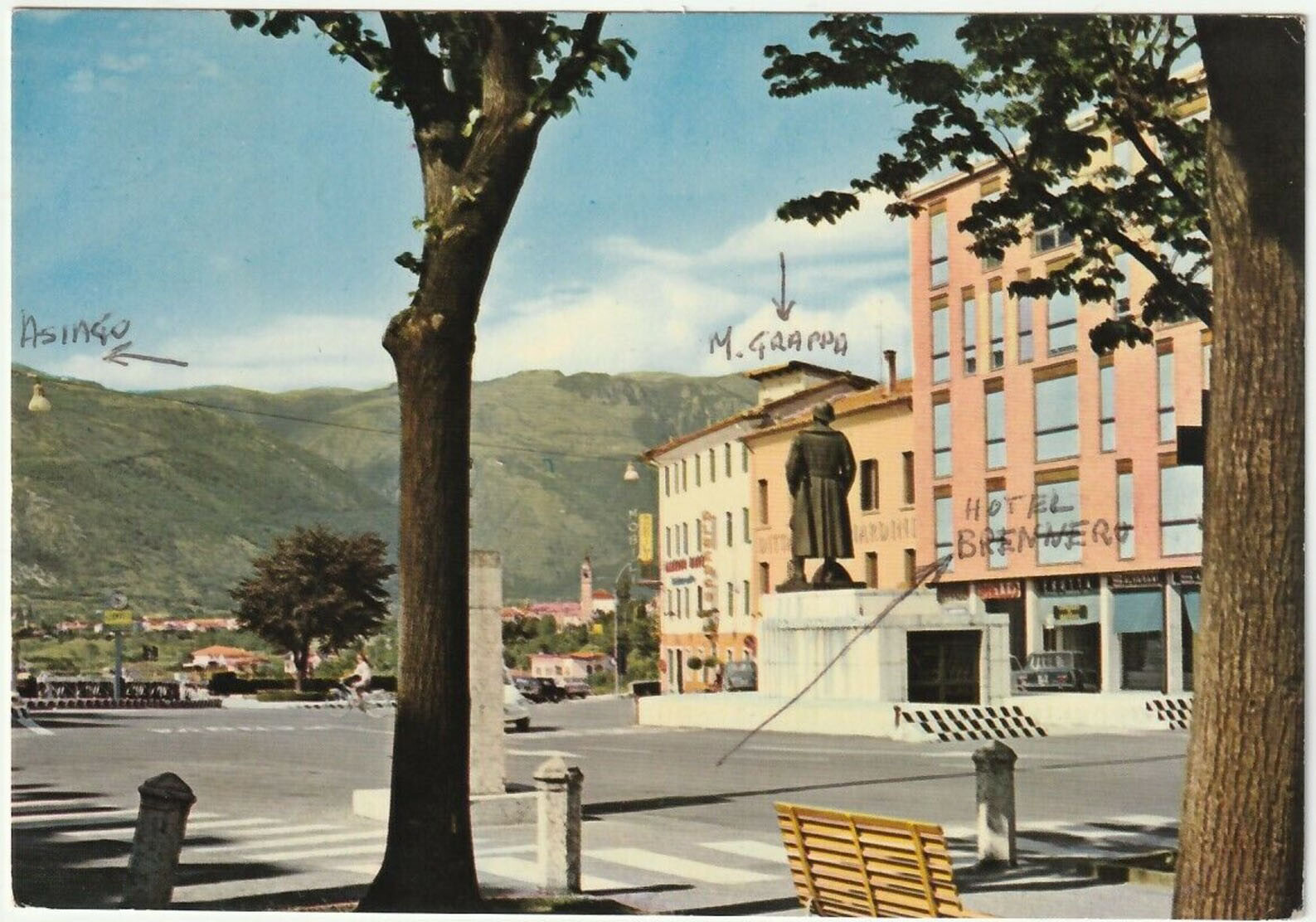 BASSANO DEL GRAPPA - VICENZA - MONUMENTO AL GEN. GIARDINO E MONTE GRAPPA -40800-