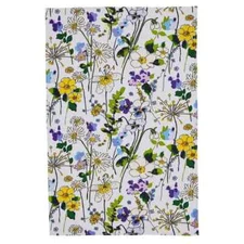 Ulster Weavers Wildflower Meadow 100% Cotton Tea Towel Purple Yellow Blue Green