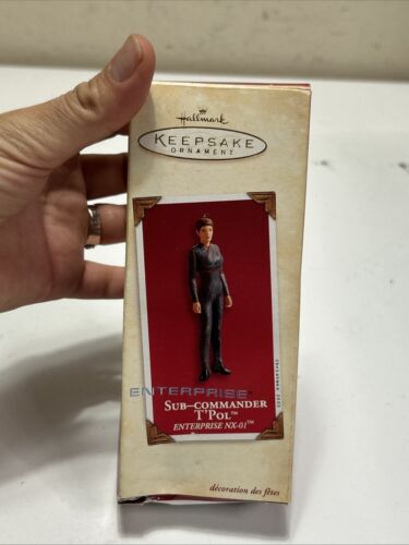Hallmark 2003 Star Trek Enterprise Sub-Commander T'Pol Andenken Ornament sehr guter Zustand +