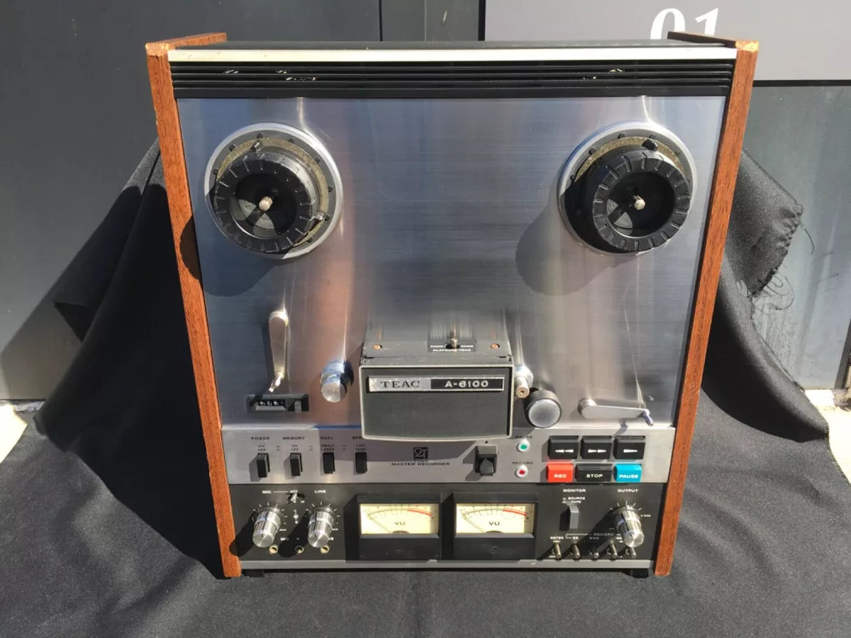 TEAC A-6100 4 Channel Reel to Reel, Serviced w/ Hubs, Works Great