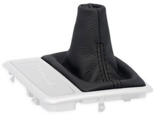 PER MERCEDES SLK R171 automatico 2004-2011 CUFFIA LEVA CAMBIO PELLE NERA