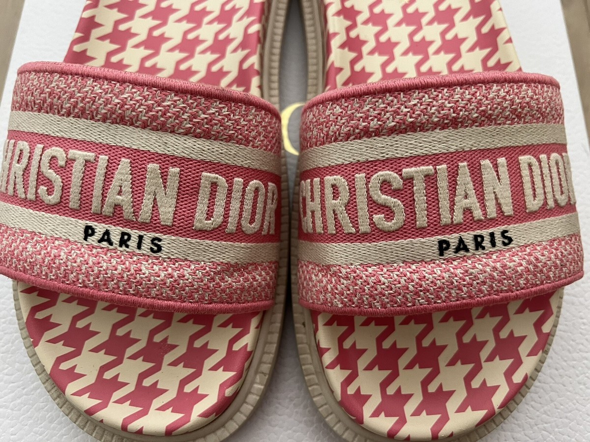 Dior ディオール Dway サンダル フラット ピンク 36.5 美品 Dior ディオール Dway サンダル フラット ピンク 36.5 美品 Dior