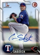 2016 Bowman Prospects Autographs #PACS Connor Sadzeck Auto - NM-MT