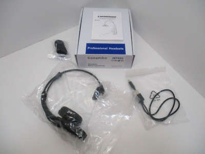 Conambo JBT800 Wireless Bluetooth Headset Charging Cable + Mic Cover + Manual