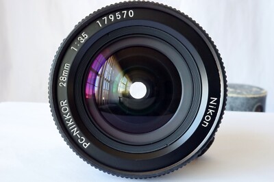 Nikon 28mm f/3.5 PC-NIKKOR Non AI Manual Focus Lens Unused with