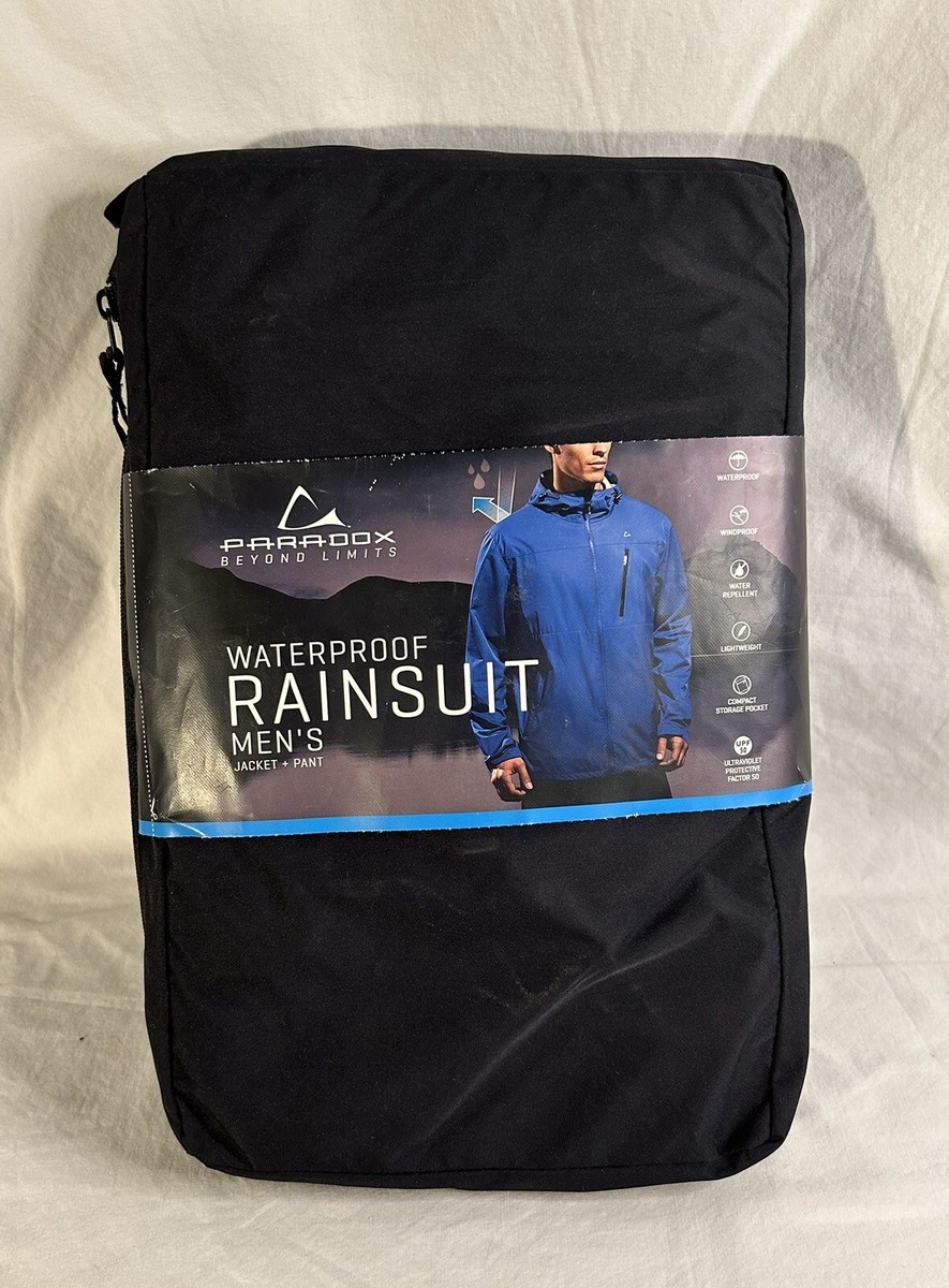 Paradox Waterproof Suit Jacket And Pant Mens Size Medium Color