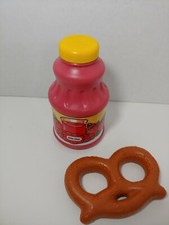 Little Tikes play food 2 pc set lot bottle fruit punch pretzel