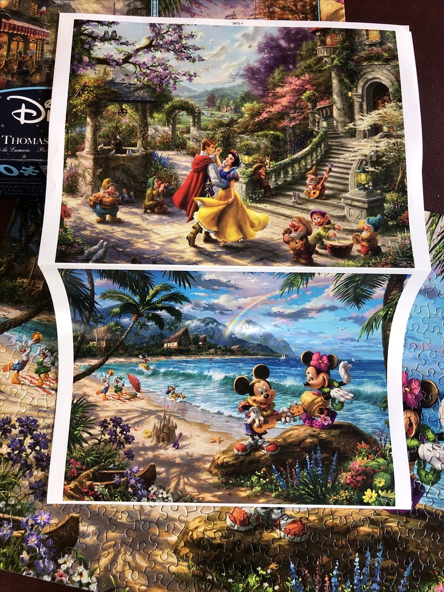 Disney Thomas Kinkade 500ピースジグソーパズル　4種類 Disney Thomas Kinkade 500ピースジグソーパズル 4種類 Amazon