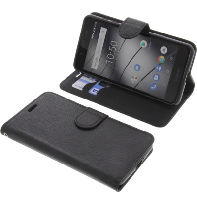 Tasche für Gigaset GS180 Book-Style Schutz Hülle Handytasche Buch Schwarz