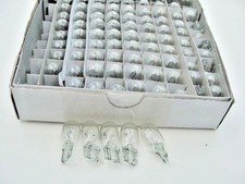 Bulk Box Of 100 194 Clear Wedge Incandescent Instrument Panel Light Bulbs Nos