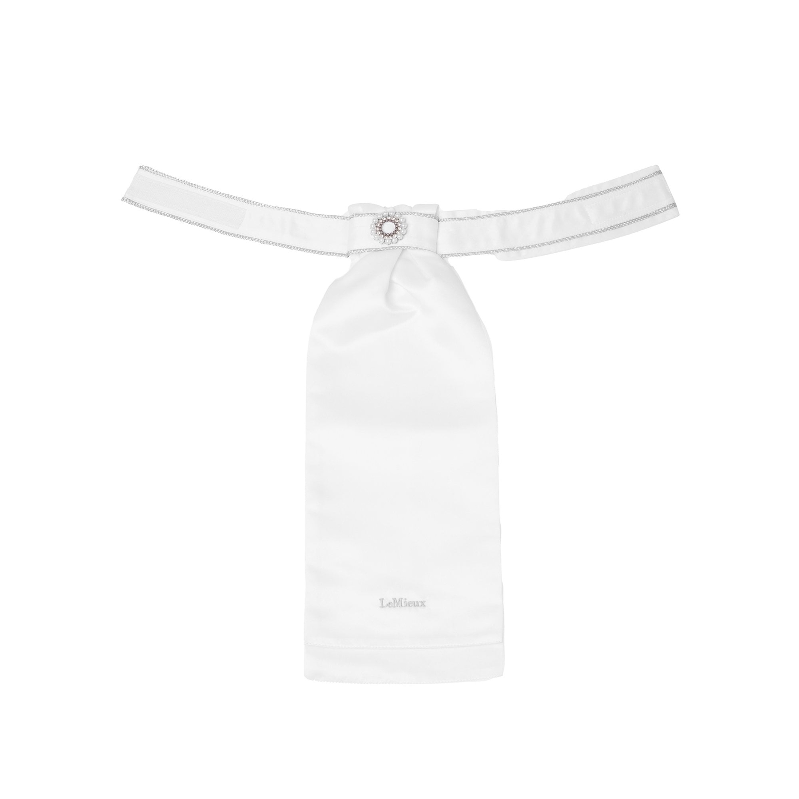 LeMieux Sparkle Stock - White | Equestrian Competition Wear