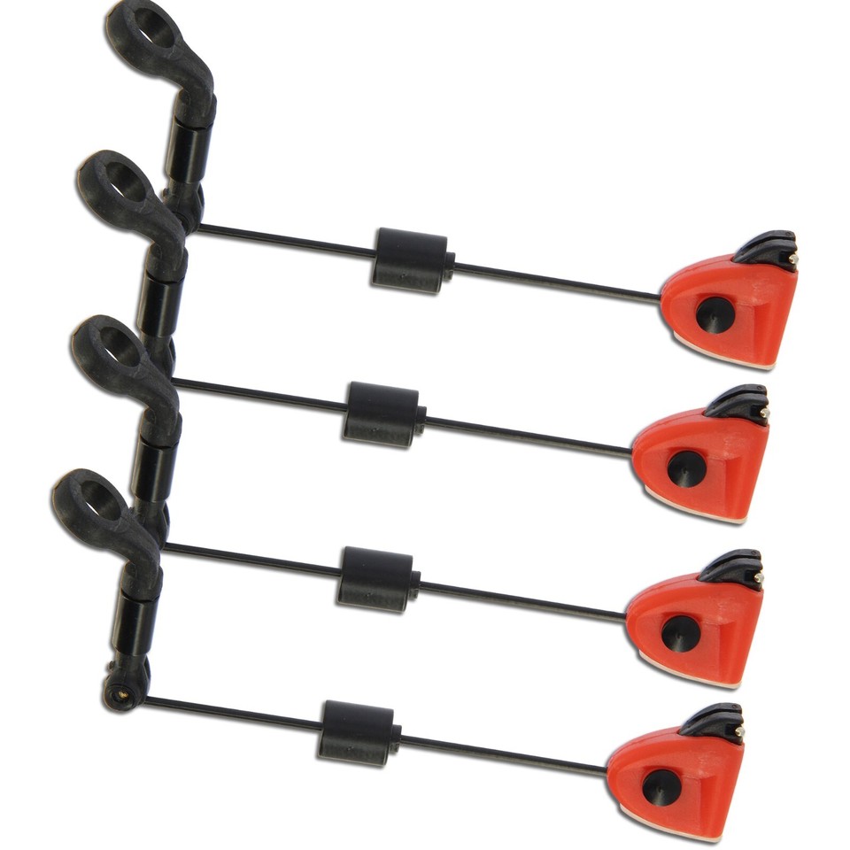 Set Di 3 Indicatori Di Morso A Bobina Appendiabito – Swingers Drop Off Per Pesca Alla Carpa