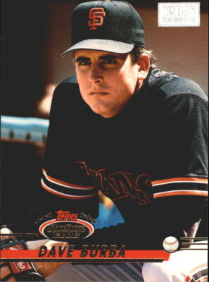 1993 Stadium Club First Day Issue #245 Dave Burba 