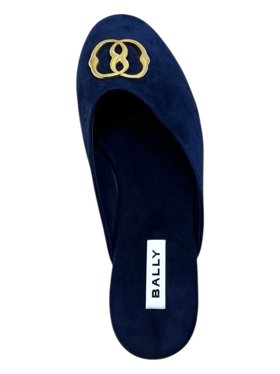 Bally Gylon 6303993 Men's Marine Suede Leather Slippers MSRP $750