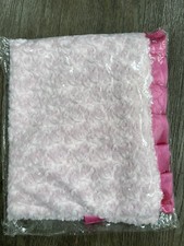 Baby girl pink baby blanket super soft light and dark pink Baby Gift