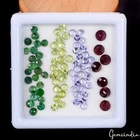 82 Pc Natural Multi Gemstone Round Cut 2.5-4mm Untreated Wholesale Loose Gem Lot