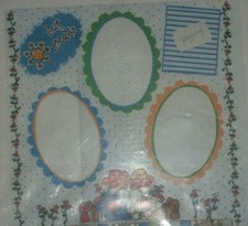 Best Friends Flowers Girls Women Sister Paper Piecing Scrapbook Page Kit 12 x 12