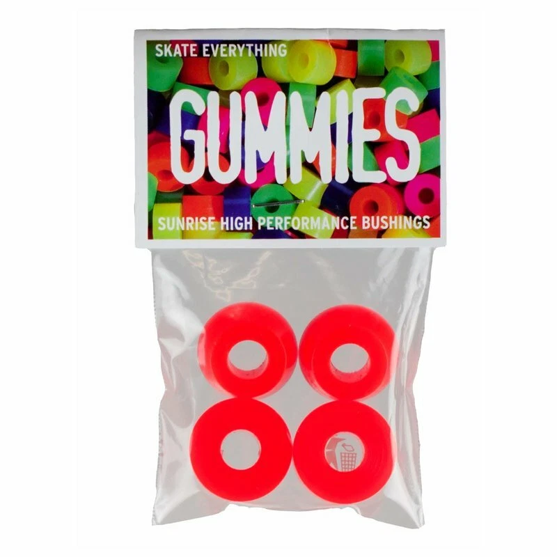 Sunrise Gummies Lenkgummi Härte 80a orange, Bushing Set 2 Skateboard Achsen