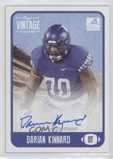 2021 Onyx Vintage College Auto Blue Ink /400 Darian Kinnard #CADK Auto 0m9o