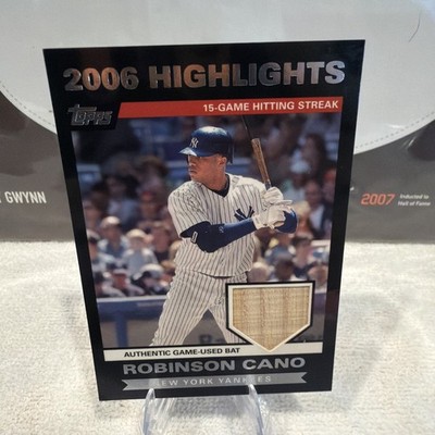 2007 Topps - 2006 Highlights Relic Robinson Cano #HRRC 15-Game Hitting Streak 