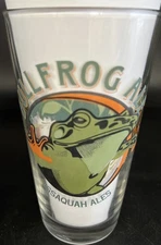 Bullfrog Ale Issaquah Ales Rogue Brewery 5.75”Beer Glass 16 oz.