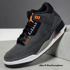 Nike Air Jordan 3 Retro Shoes Night Stadium Total Orange CT8532-080 Men's NEW