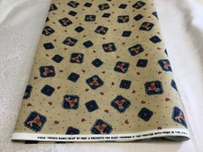 Daisy Kingdom Fabric Cotton Tossed Bunny Bear 3228 Past  Presents 2 yds Vintage