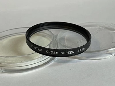 Photax Cross Screen 49mm Camera Lens Filter - Starburst Effect - Image 1 of 2