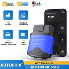 Autophix 3310 Obd2 Scanner All System Bat Check Diagnostic Tool Bluetooth Vw