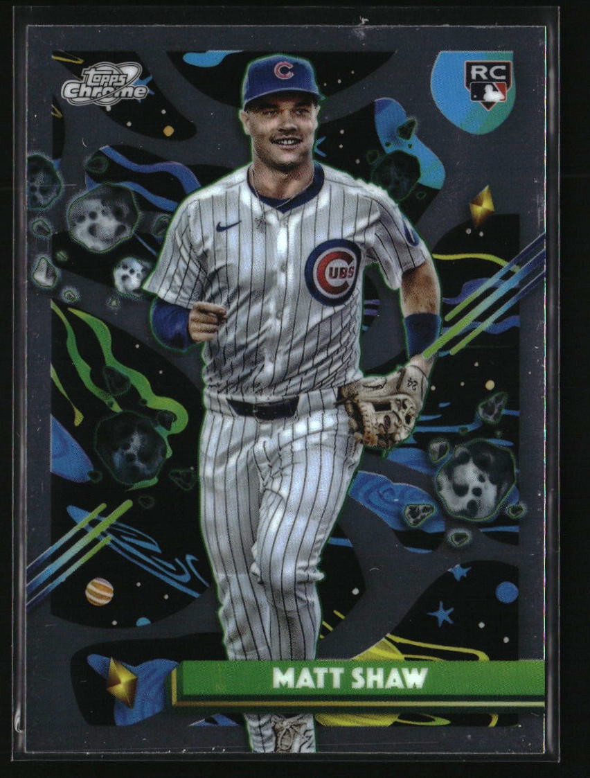 2025 Topps Chrome Cosmic Matt Shaw RC #35 RC Chicago Cubs
